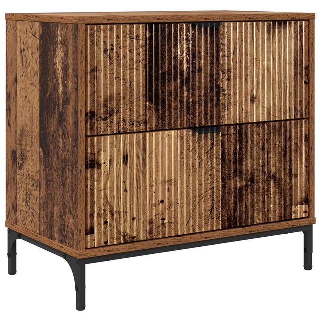 Sengebord Gammelt træ 63.5 x 36 x 61 cm Konstrueret træ