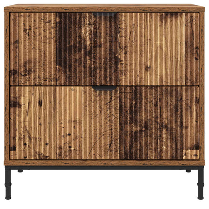 Sengebord Gammelt træ 63.5 x 36 x 61 cm Konstrueret træ