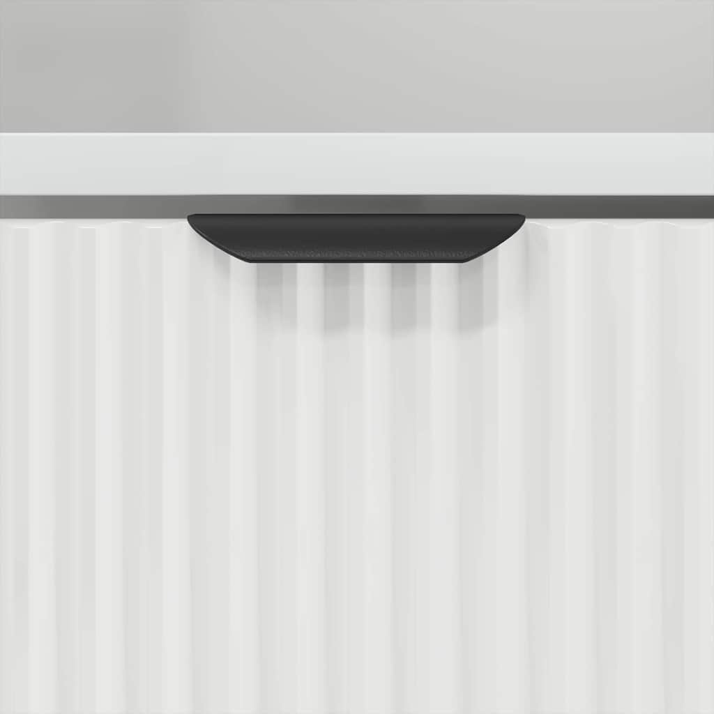 Sengeborde 2 pcs Hvid 49 x 36 x 61 cm Konstrueret træ