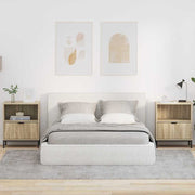 Sengeborde 2 pcs Sonoma-eg 49 x 36 x 61 cm Konstrueret træ