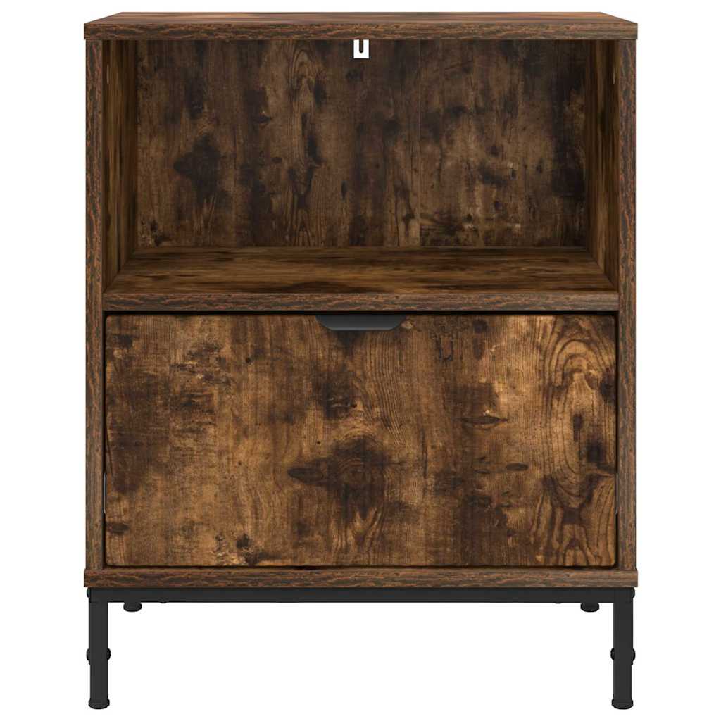 Natskab 2 pcs Røget eg 49 x 36 x 61 cm Konstrueret træ