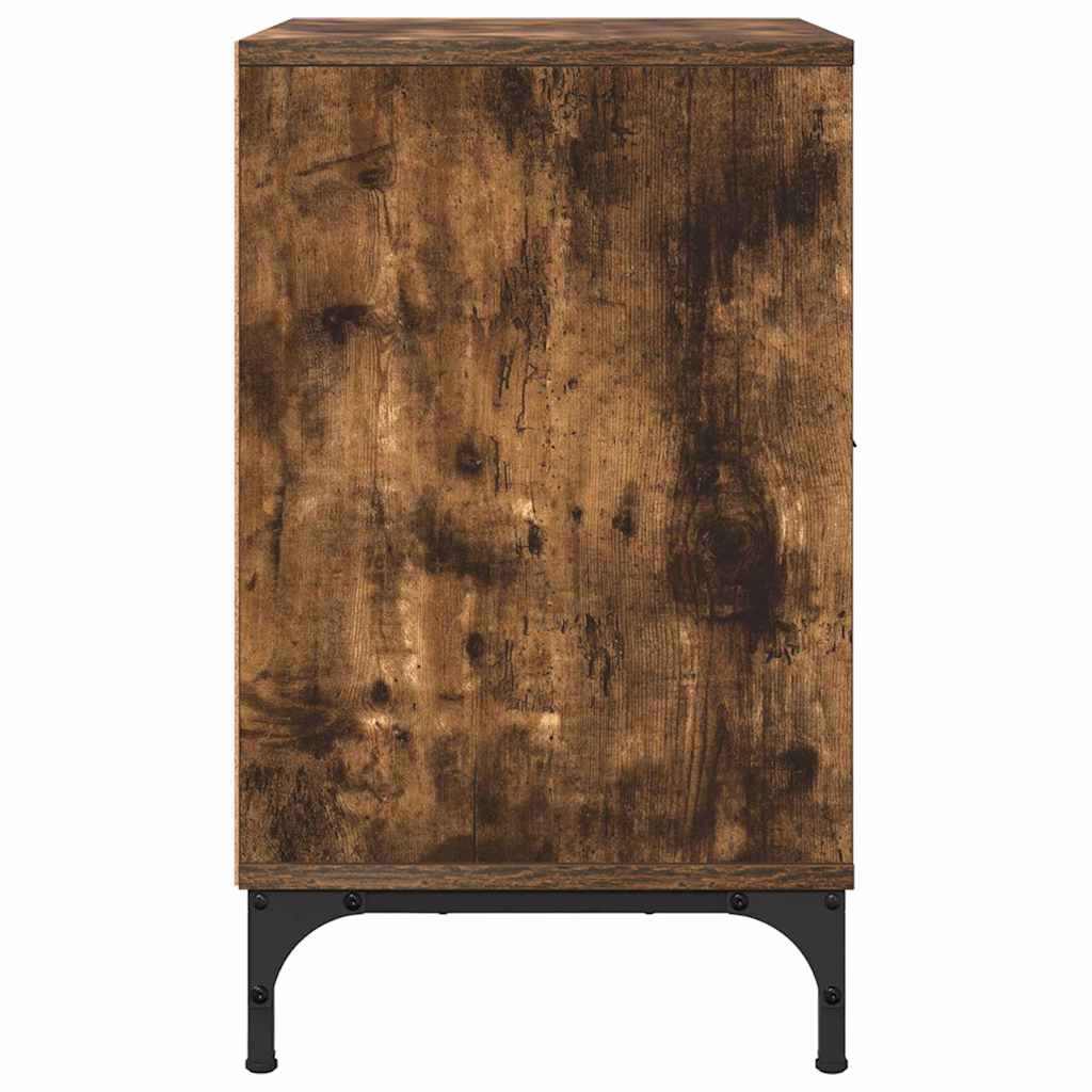 Natskab 2 pcs Røget eg 49 x 36 x 61 cm Konstrueret træ