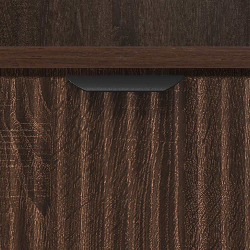 Sengeborde 2 pcs Brun eg 49 x 36 x 61 cm Konstrueret træ