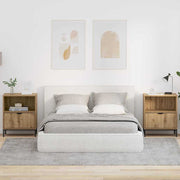 Sengeborde 2 pcs artisan eg 49 x 36 x 61 cm Konstrueret træ