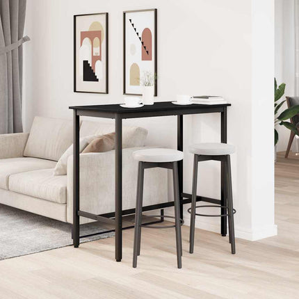 bord Sort eg 100 x 50 x 90,5 cm Ingeniørtræ og stål