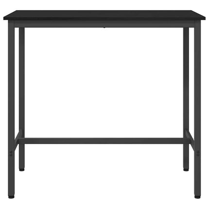 bord Sort eg 100 x 50 x 90,5 cm Ingeniørtræ og stål