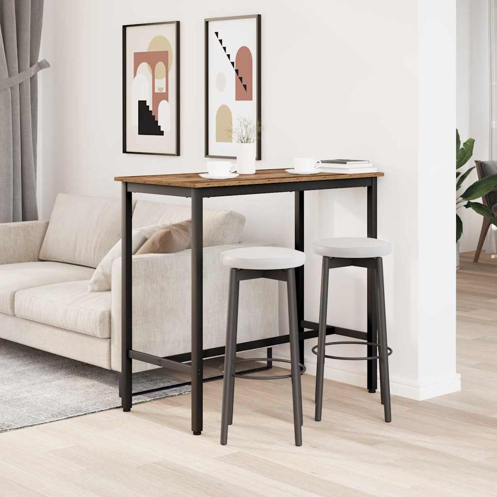 bord Gammelt træ 100 x 50 x 90,5 cm Ingeniørtræ og stål