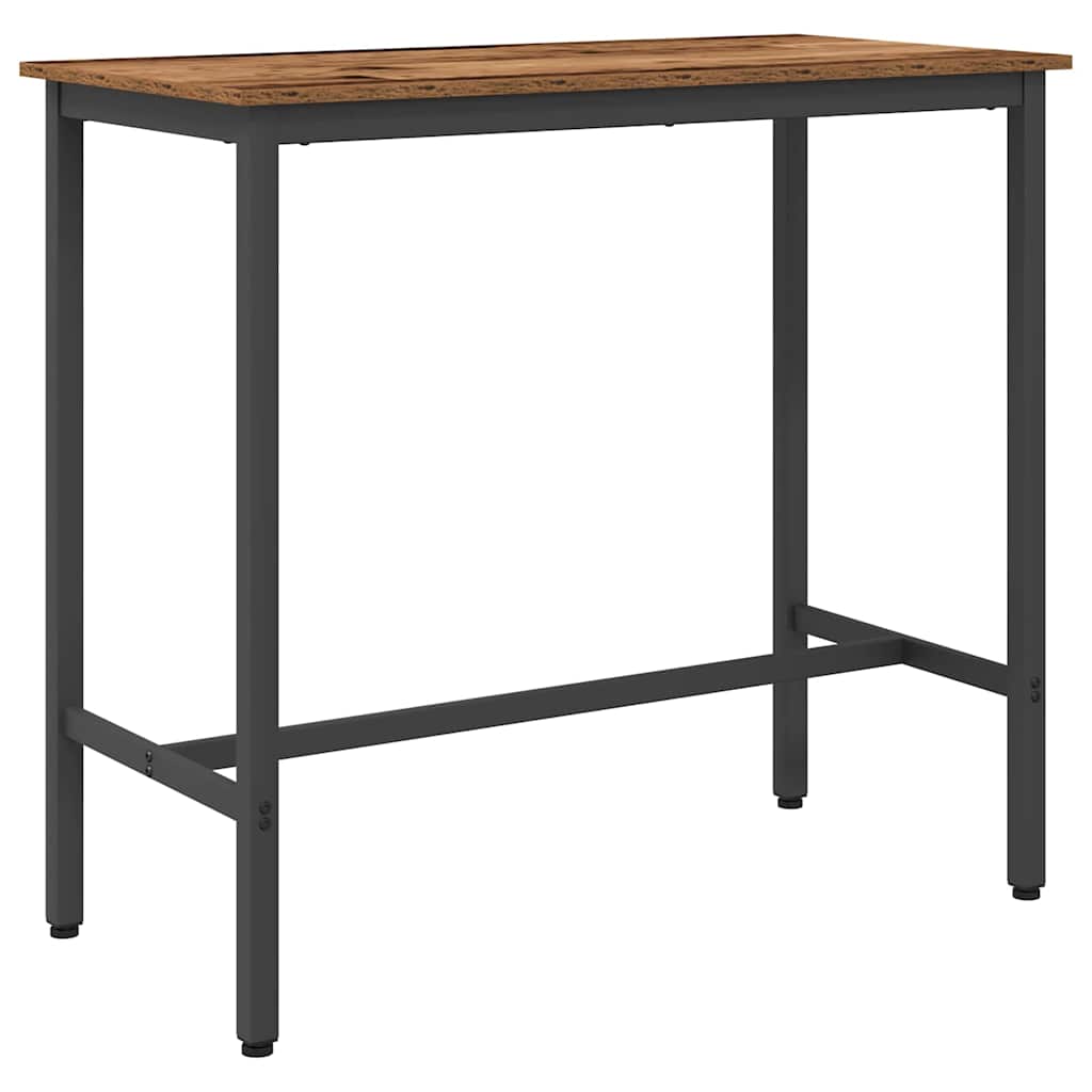 bord Gammelt træ 100 x 50 x 90,5 cm Ingeniørtræ og stål