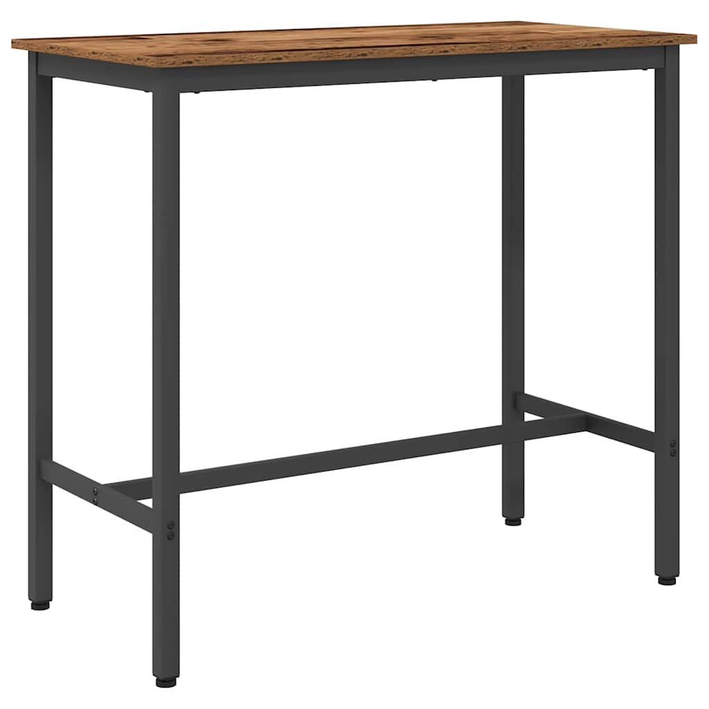 bord Gammelt træ 100 x 50 x 90,5 cm Ingeniørtræ og stål