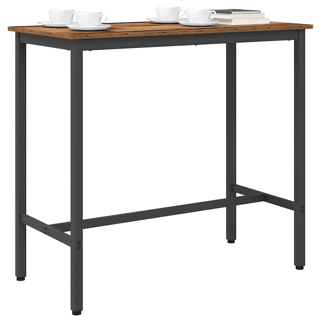 bord Gammelt træ 100 x 50 x 90,5 cm Ingeniørtræ og stål