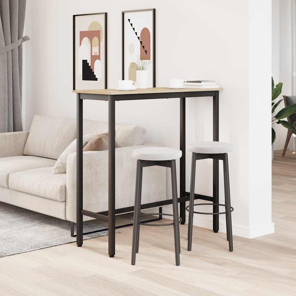 bord Sonoma eg 100 x 40 x 100,5 cm Ingeniørtræ og stål
