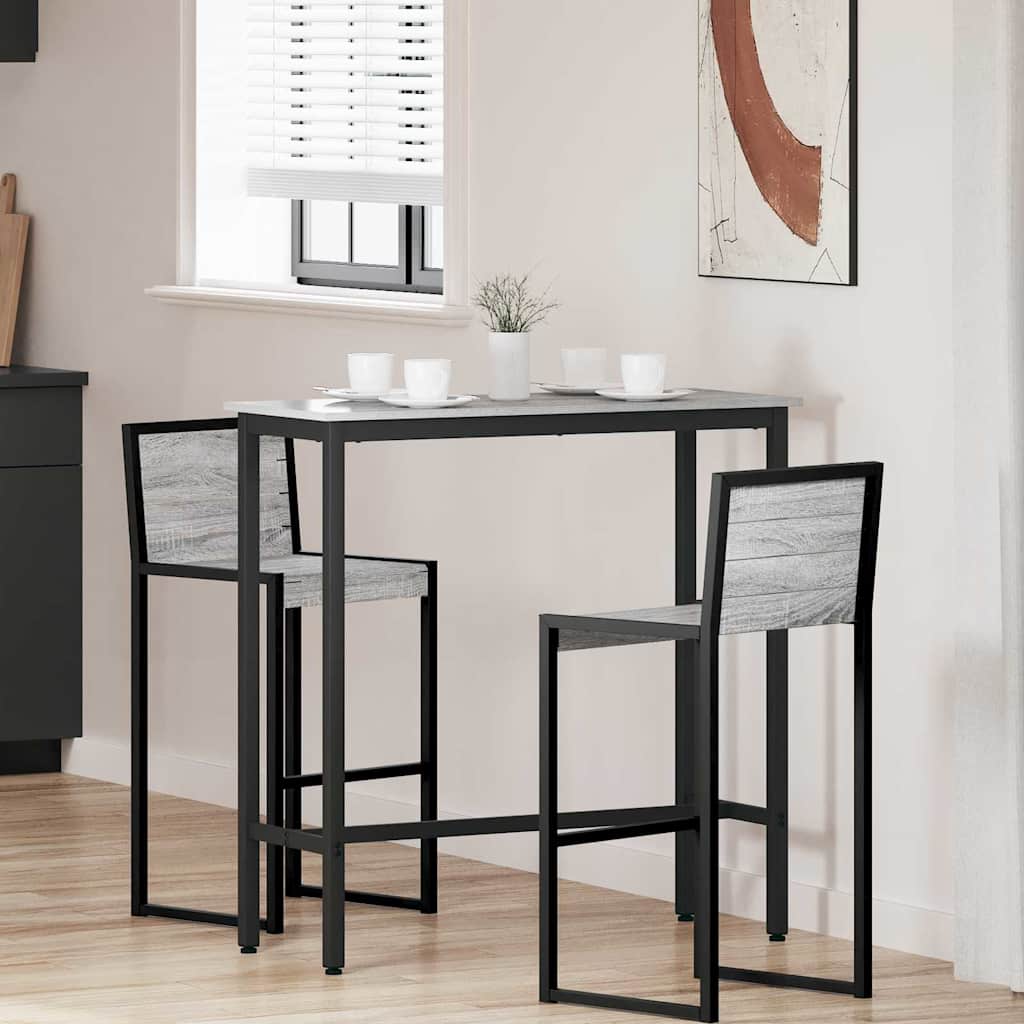 bord Grå Sonoma 100 x 40 x 100,5 cm Ingeniørtræ og stål billede