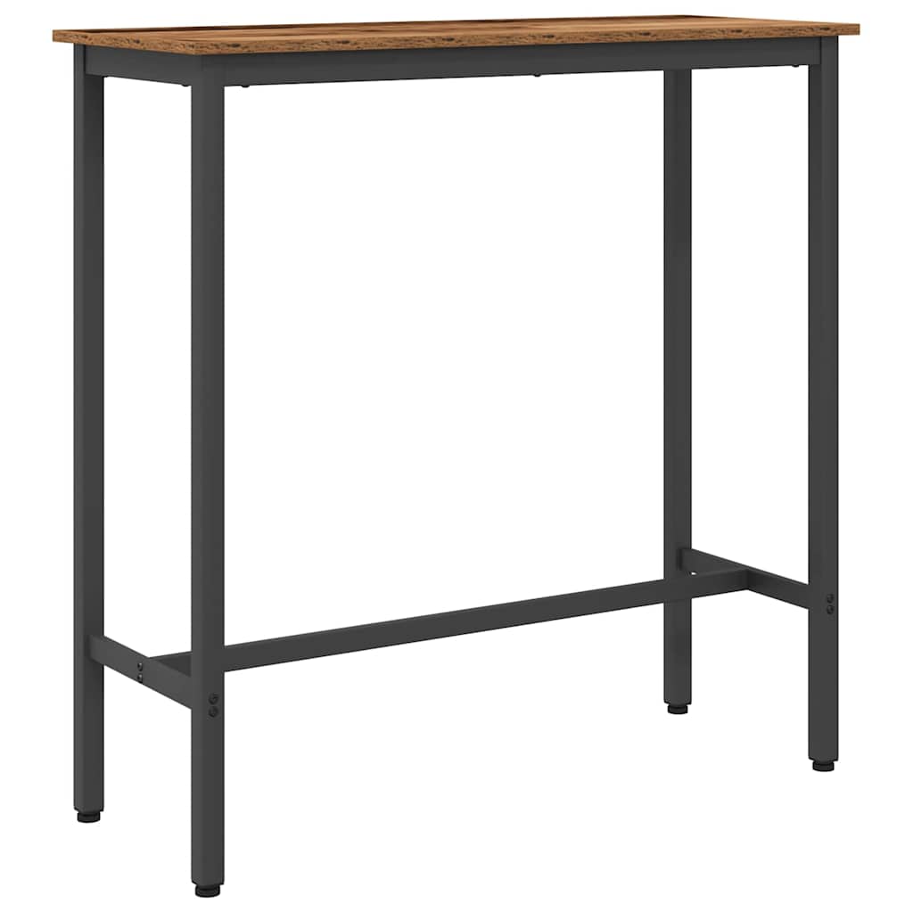 bord Gammelt træ 100 x 40 x 100,5 cm Ingeniørtræ og stål