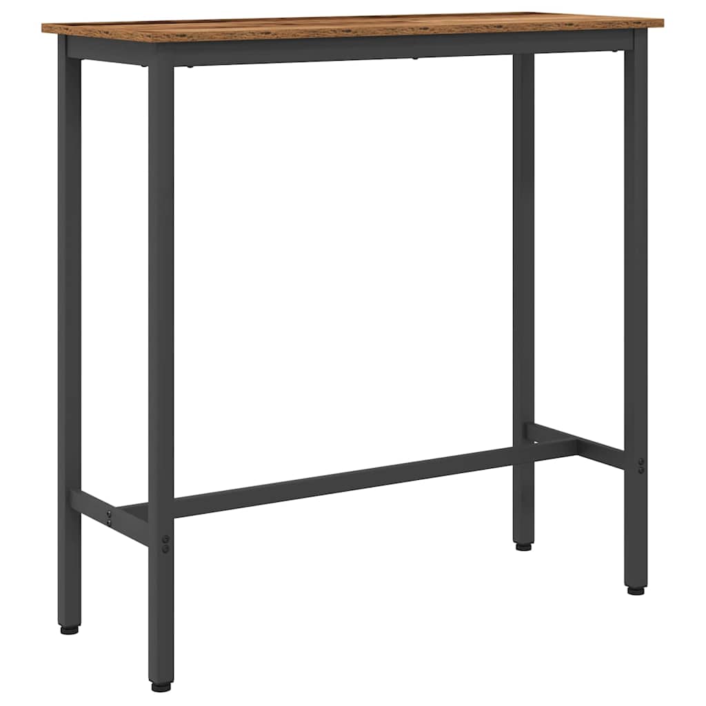 bord Gammelt træ 100 x 40 x 100,5 cm Ingeniørtræ og stål