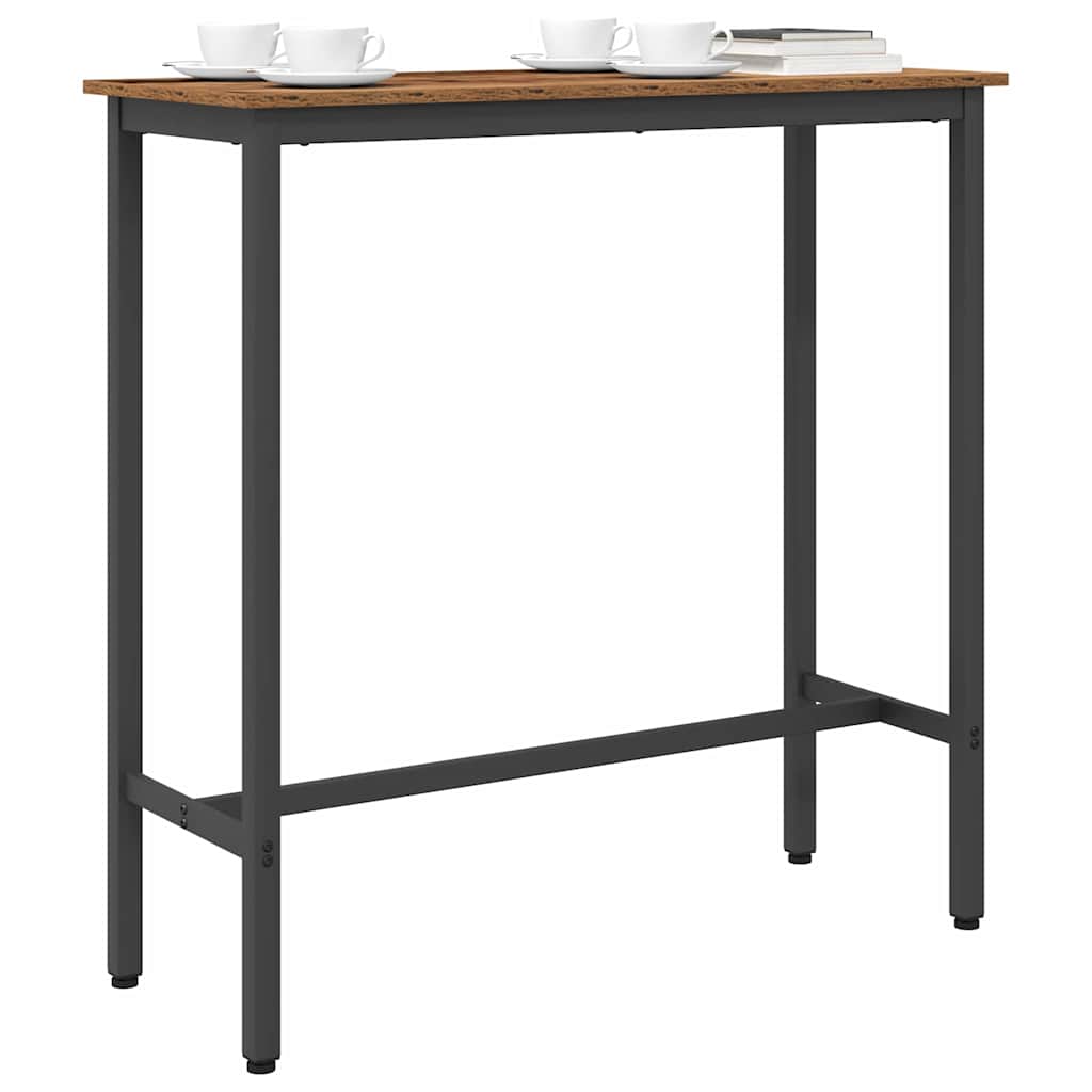 bord Gammelt træ 100 x 40 x 100,5 cm Ingeniørtræ og stål