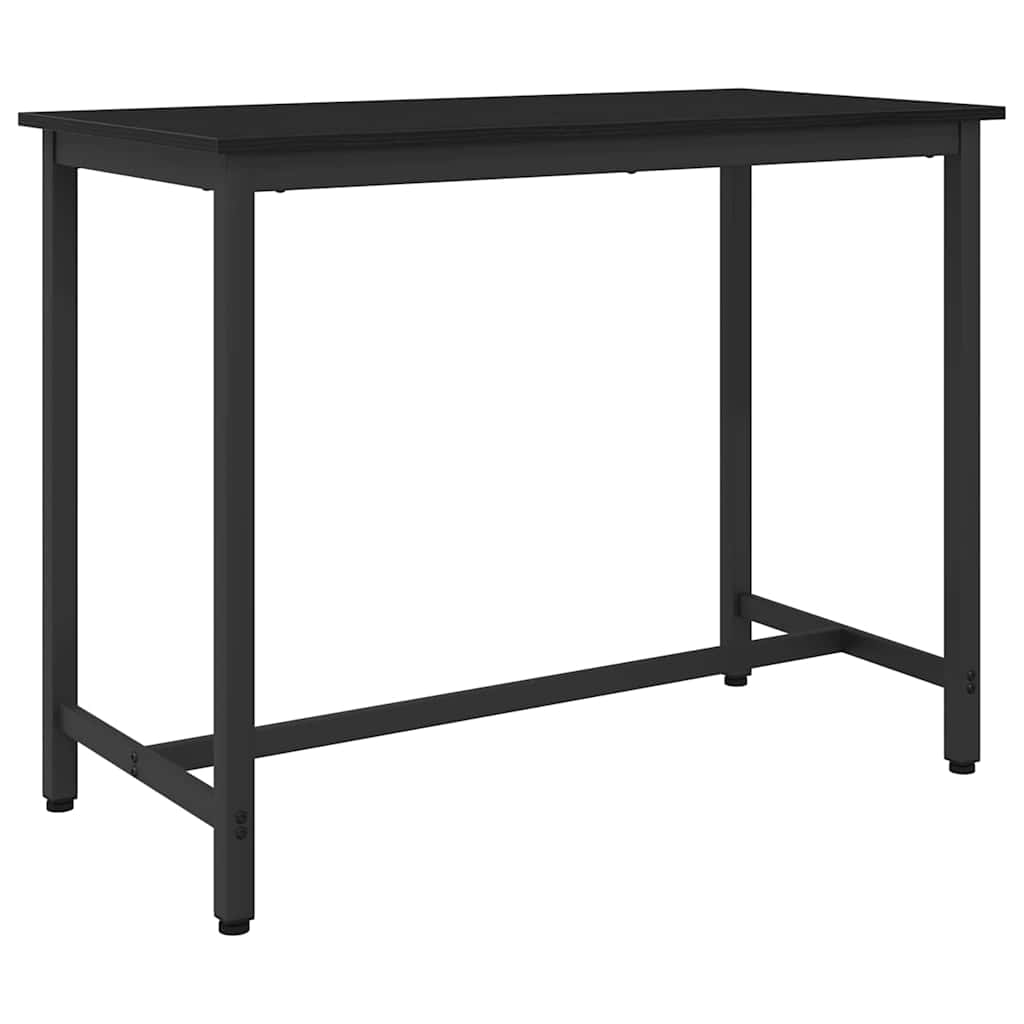 bord Sort eg 100 x 50 x 76,5 cm Ingeniørtræ og stål billede