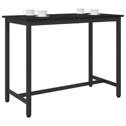 bord Sort eg 100 x 50 x 76,5 cm Ingeniørtræ og stål