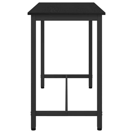 bord Sort eg 100 x 50 x 76,5 cm Ingeniørtræ og stål