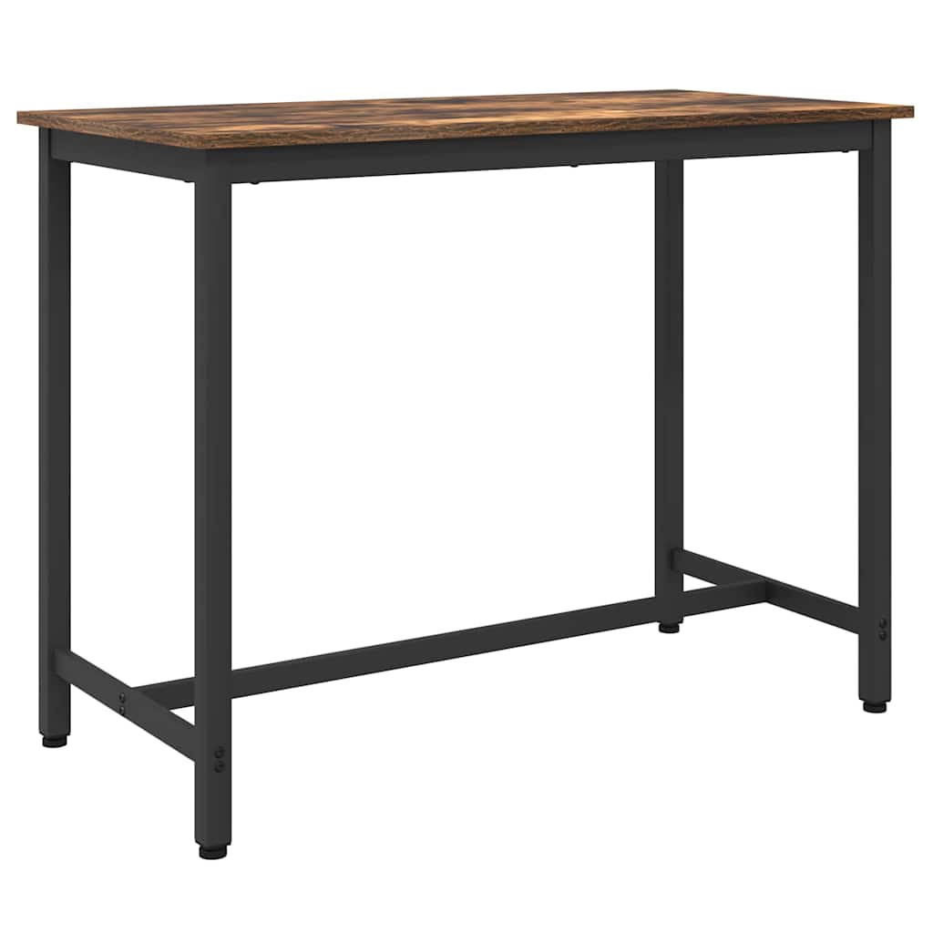 Skrivebord i røget eg 100 × 50 × 76,5 cm - konstrueret træ og stål