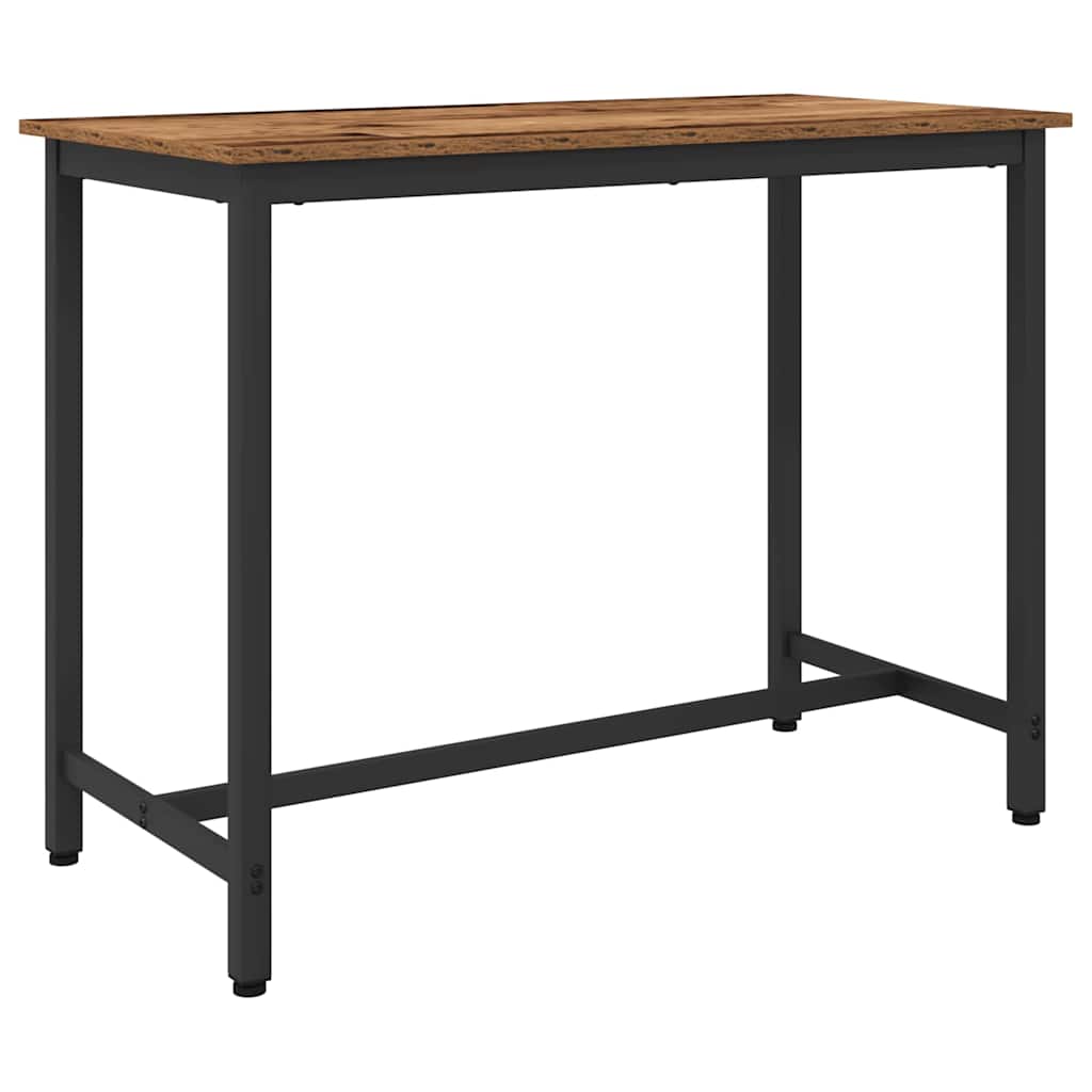 bord Gammelt træ 100 x 50 x 76,5 cm Ingeniørtræ og stål billede