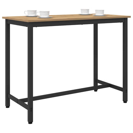 bord Artisan Egetræ 100 x 50 x 76,5 cm Ingeniørtræ og stål
