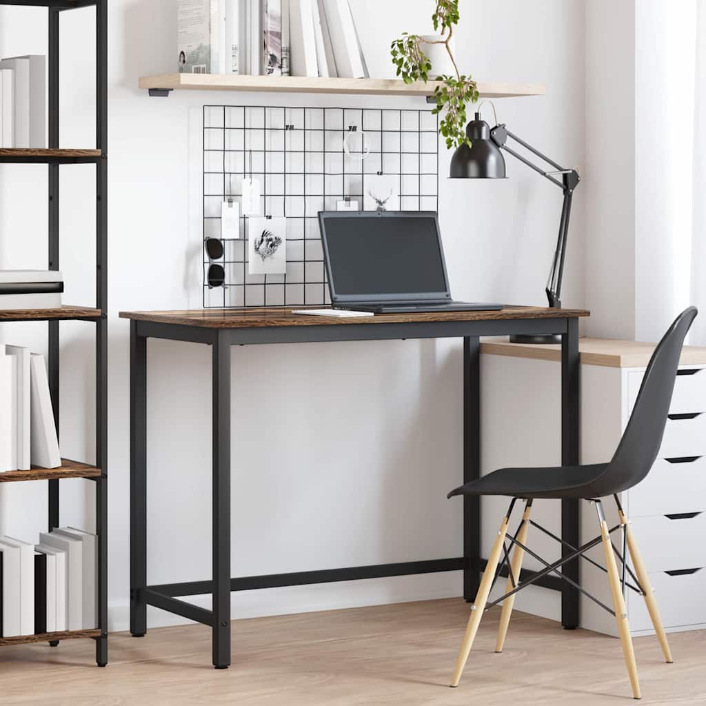 bord Røget eg 80 x 50 x 76,5 cm Ingeniørtræ og stål