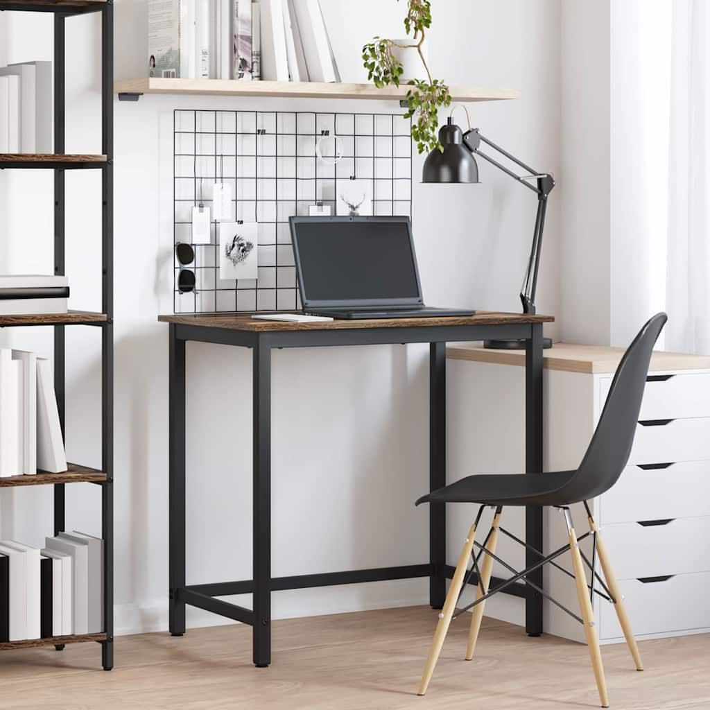 bord Røget eg 100 x 50 x 76,5 cm Ingeniørtræ og stål