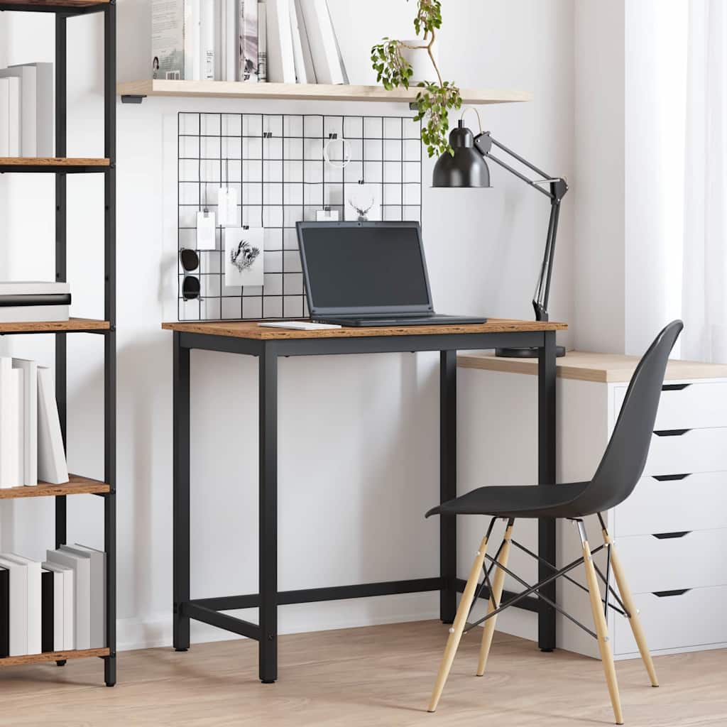 bord Gammelt træ 100 x 50 x 76,5 cm Ingeniørtræ og stål billede