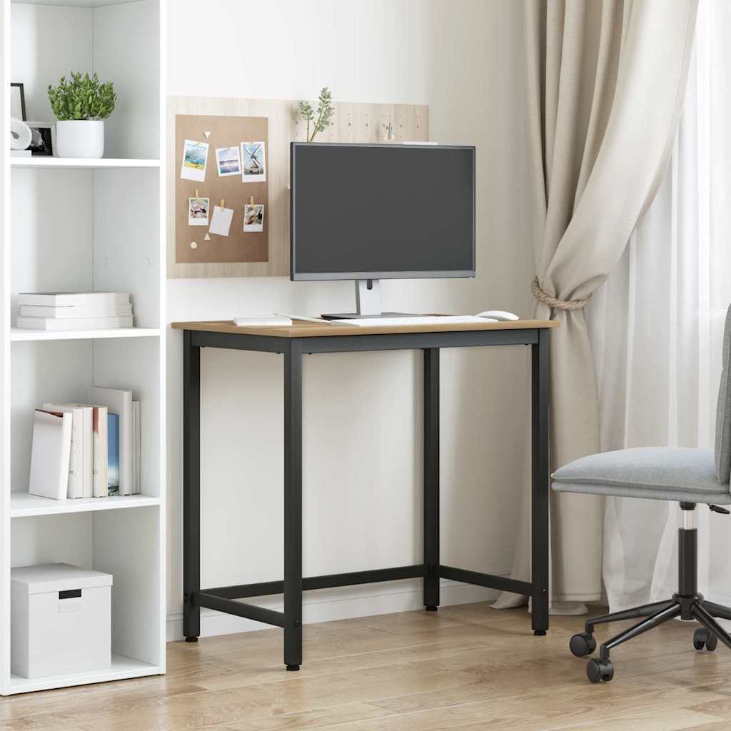 bord Artisan Egetræ 100 x 50 x 76,5 cm Ingeniørtræ og stål