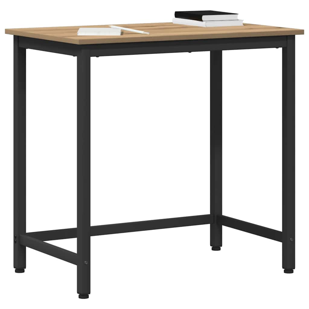 bord Artisan Egetræ 100 x 50 x 76,5 cm Ingeniørtræ og stål