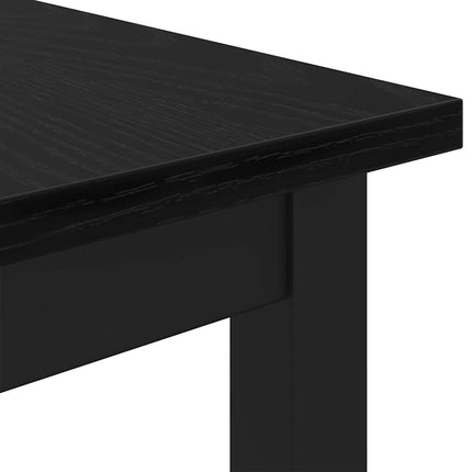 bord Sort eg 100 x 50 x 76,5 cm Ingeniørtræ og stål