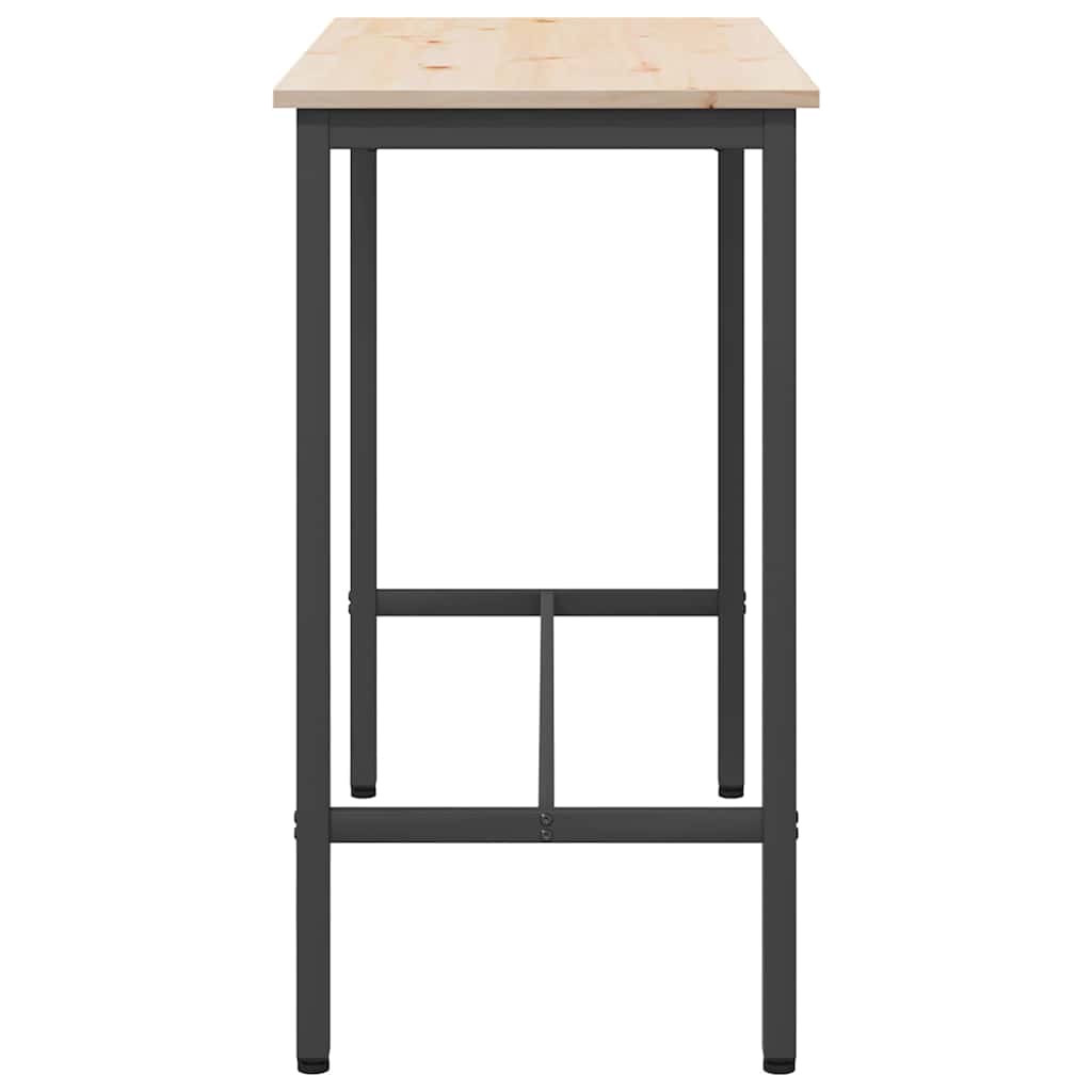 bord Naturfarvet 100 x 50 x 91 cm Ingeniørtræ og stål