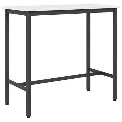 bord Hvid 100 x 50 x 91 cm Ingeniørtræ og stål