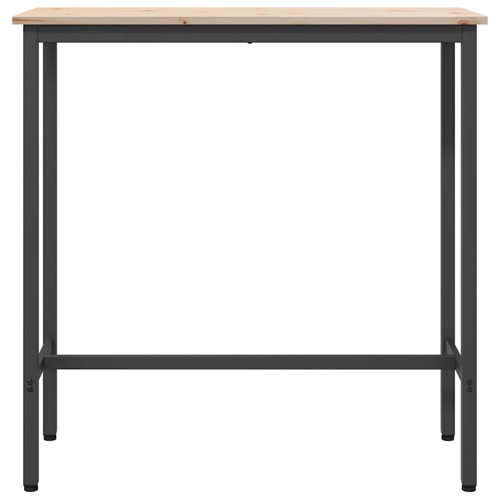 bord Naturfarvet 100 x 40 x 101 cm Ingeniørtræ og stål