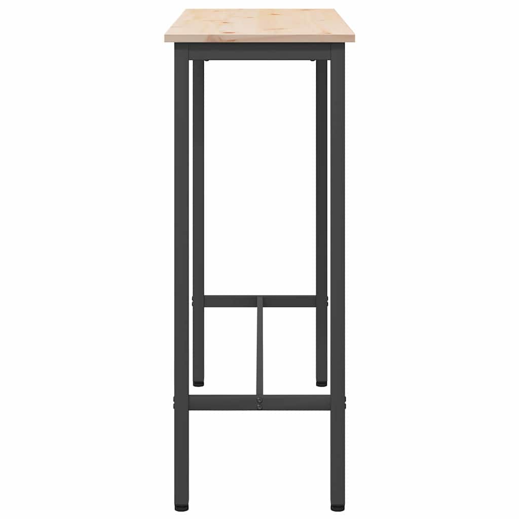 bord Naturfarvet 100 x 40 x 101 cm Ingeniørtræ og stål