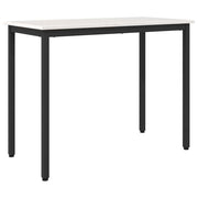 bord Hvid 100 x 50 x 77 cm Ingeniørtræ og stål