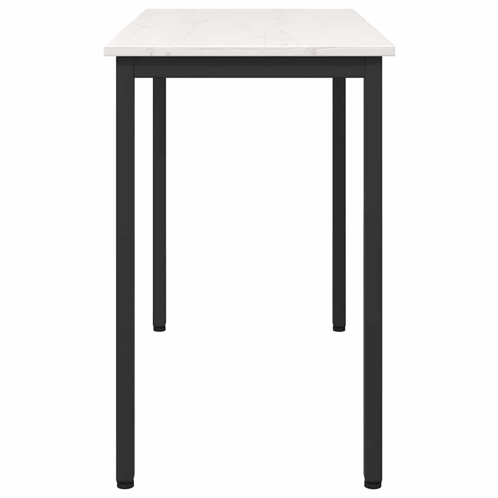 bord Hvid 100 x 50 x 77 cm Ingeniørtræ og stål