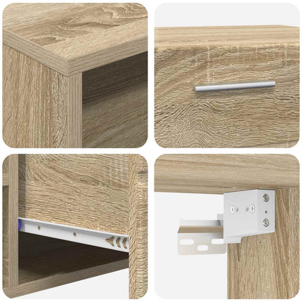 Træskab 150 x 39 x 30 cm Sonoma eg Konstrueret træ