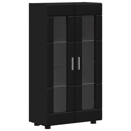 Sideboard FLORIN Sort 55,5 x 29 x 100 cm Konstrueret træ