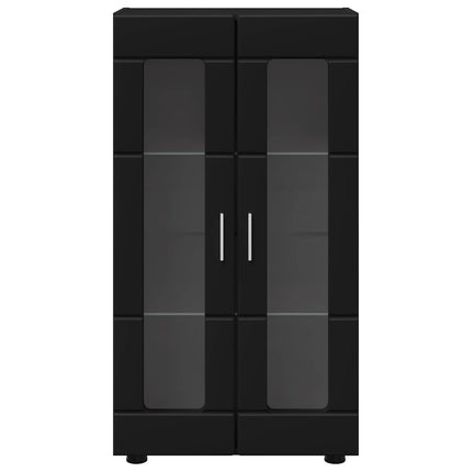 Sideboard FLORIN Sort 55,5 x 29 x 100 cm Konstrueret træ