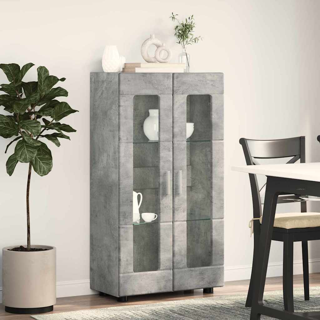 Sideboard FLORIN Beton Grå 55,5 x 29 x 100 cm Konstrueret træ