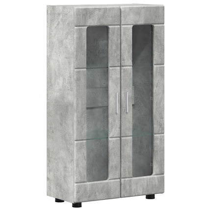 Sideboard FLORIN 55,5 x 29 x 100 cm Beton Grå Konstrueret træ