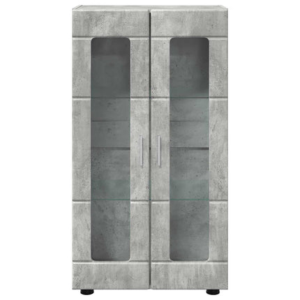 Sideboard FLORIN 55,5 x 29 x 100 cm Beton Grå Konstrueret træ