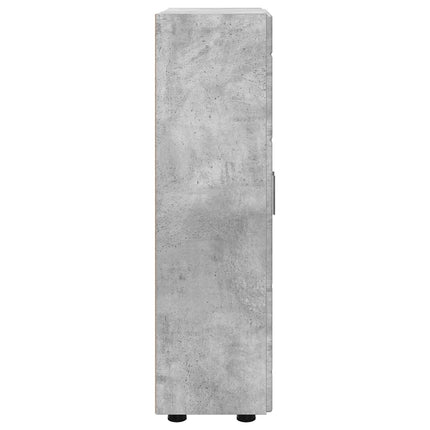 Sideboard FLORIN 55,5 x 29 x 100 cm Beton Grå Konstrueret træ