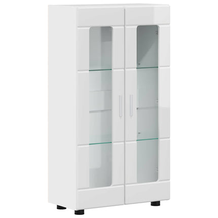 Sideboard FLORIN 55,5 x 29 x 100 cm Høj gloss hvid
