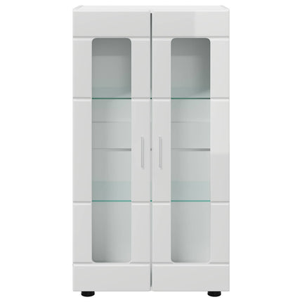 Sideboard FLORIN 55,5 x 29 x 100 cm Høj gloss hvid