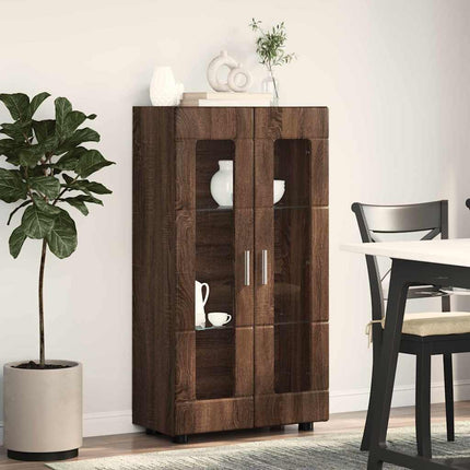 Sideboard FLORIN 55,5 x 29 x 100 cm Brun eg Konstrueret træ