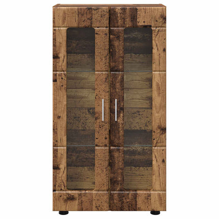 Sideboard FLORIN 55,5 x 29 x 100 cm Gammelt træ Konstrueret træ