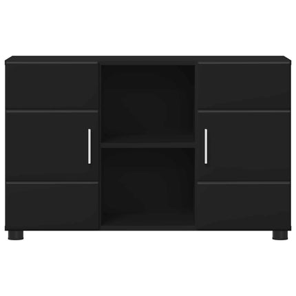 Sideboard FLORIN 88,5 x 30,5 x 55,5 cm Sort Konstrueret træ