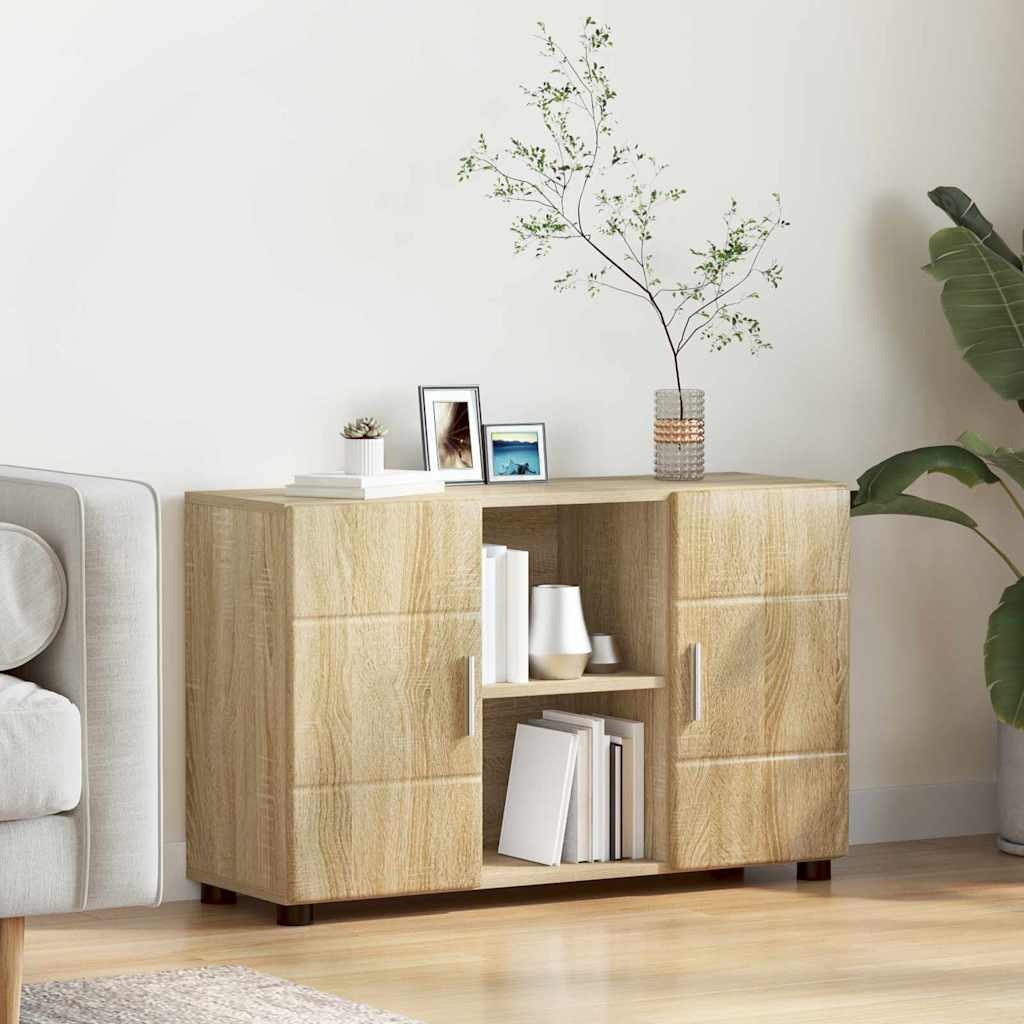 Sideboard med hylde FLORIN Sonoma eg 88,5 x 30,5 x 55,5 cm